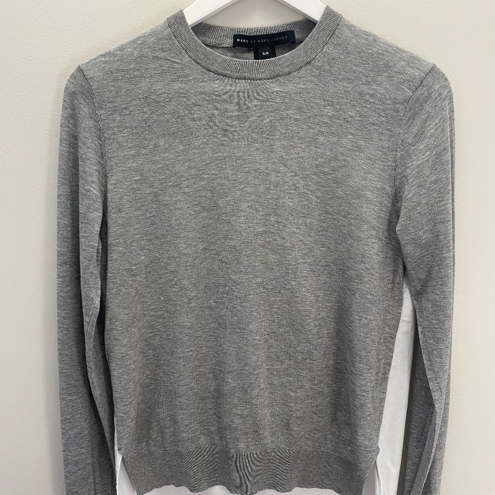 MARC BY MARC JACOBS Crew Neck Sweater w/ Cotton Back